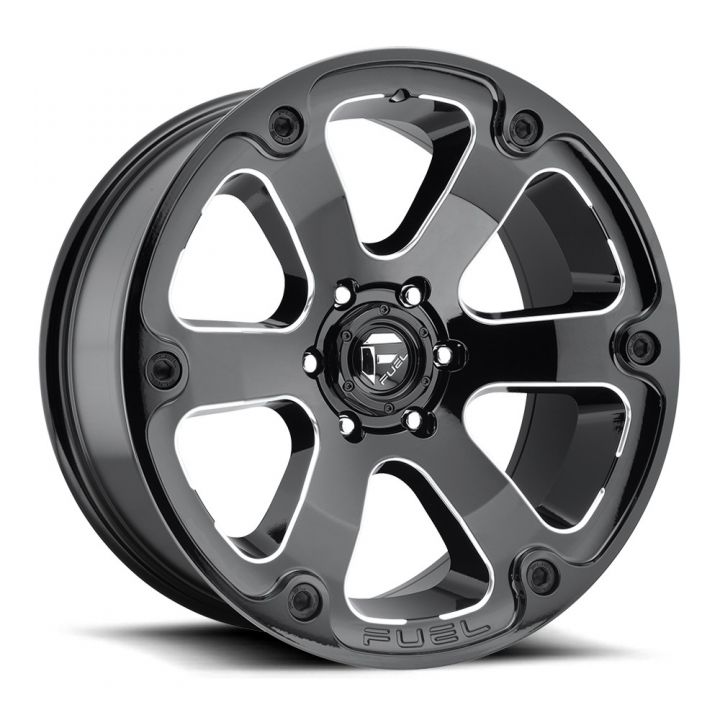 Fuel Wheels<br>Beast Matte Black Milled (16x8)